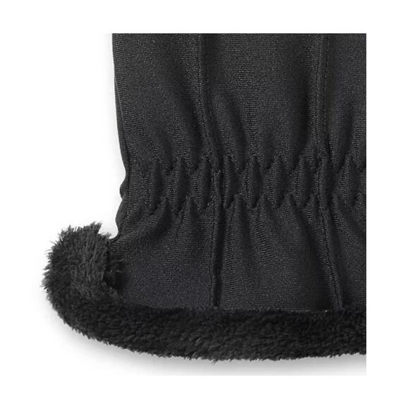 Isotoner Women's Solid Black Lined Spandex Water Repellent Gloves NWT - Picture 2 of 2